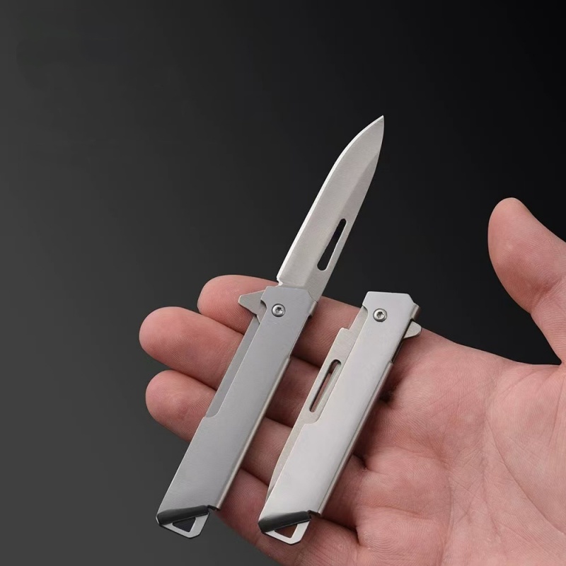 Dive Knife Titanium - New Full Steel Outdoor Quick-Fold Multi-Function