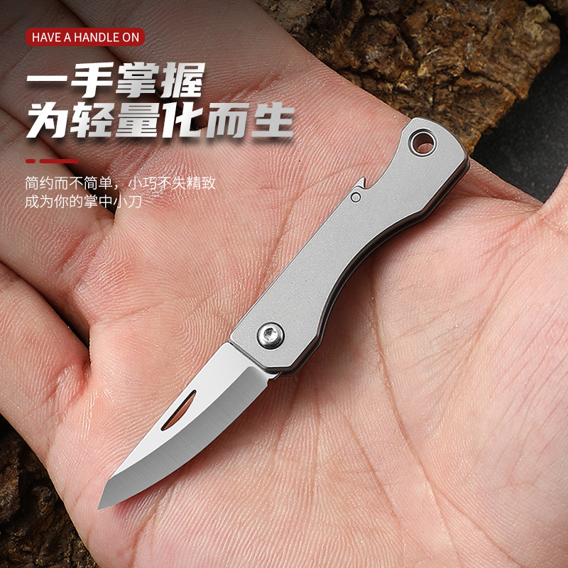Titanium Alloy Outdoor Folding - Dive Knife Titanium avis et prix