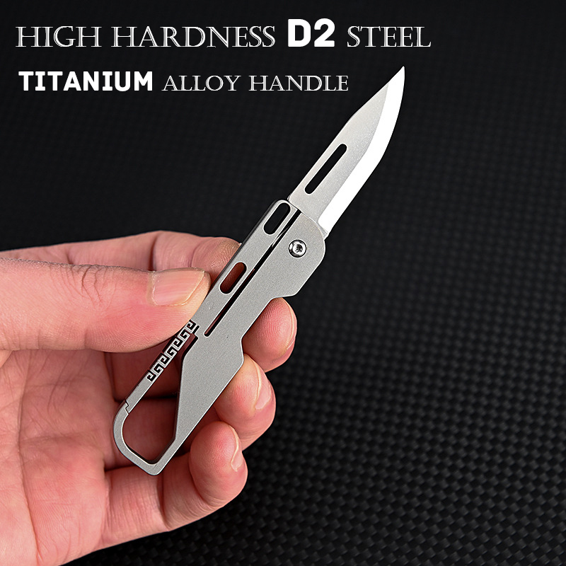 High Hardness D2 Blade Titaniu - Dive Knife Titanium avis et prix