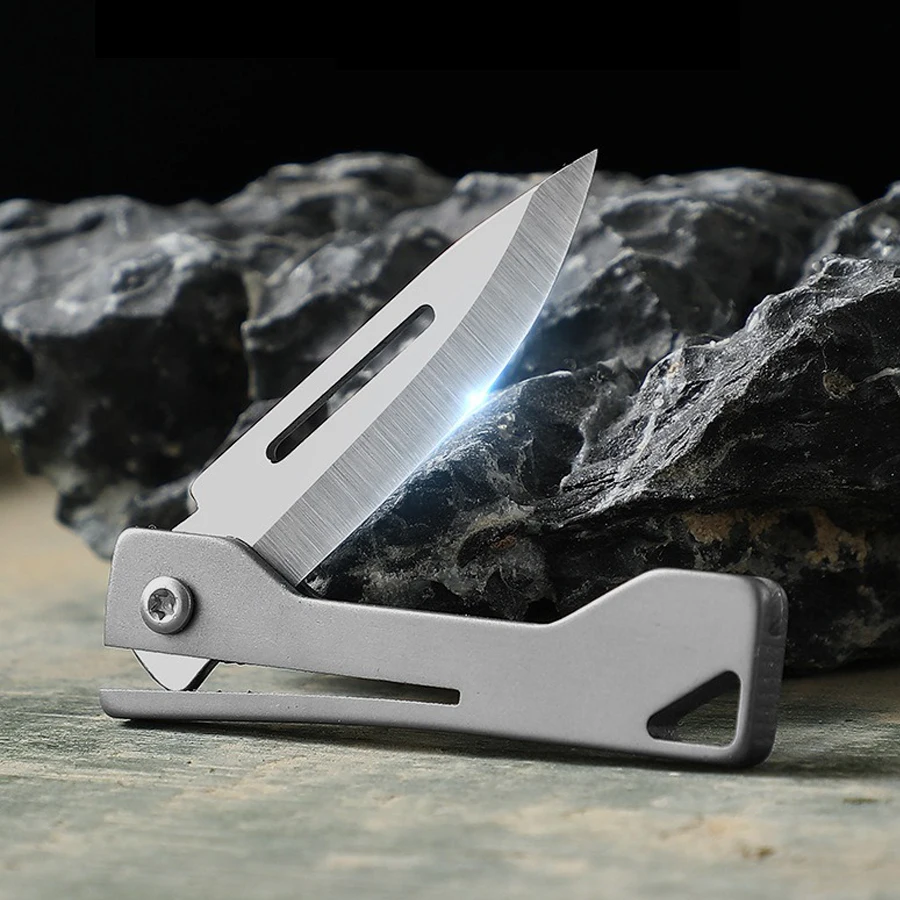 Portable Titanium Alloy Foldin - Dive Knife Titanium avis et prix