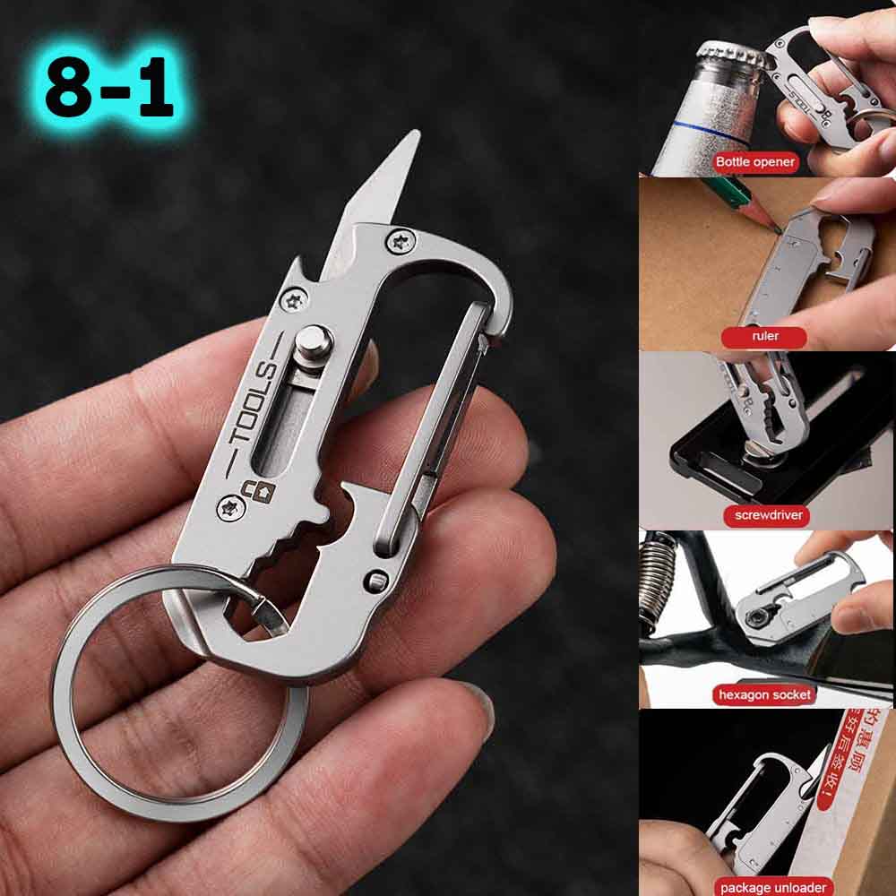 Stainless Steel Key Chain Knif - Dive Knife Titanium avis et prix