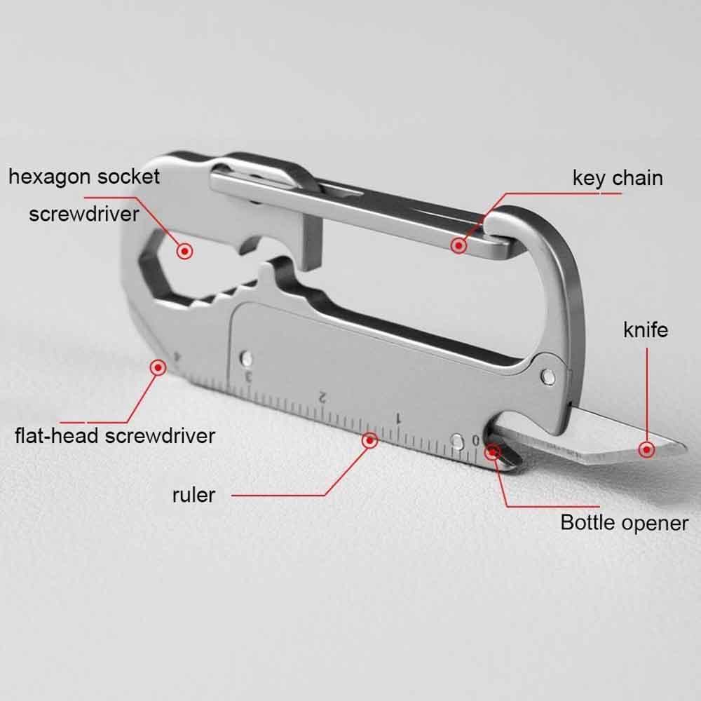 Stainless Steel Key Chain Knif - Dive Knife Titanium avis et prix