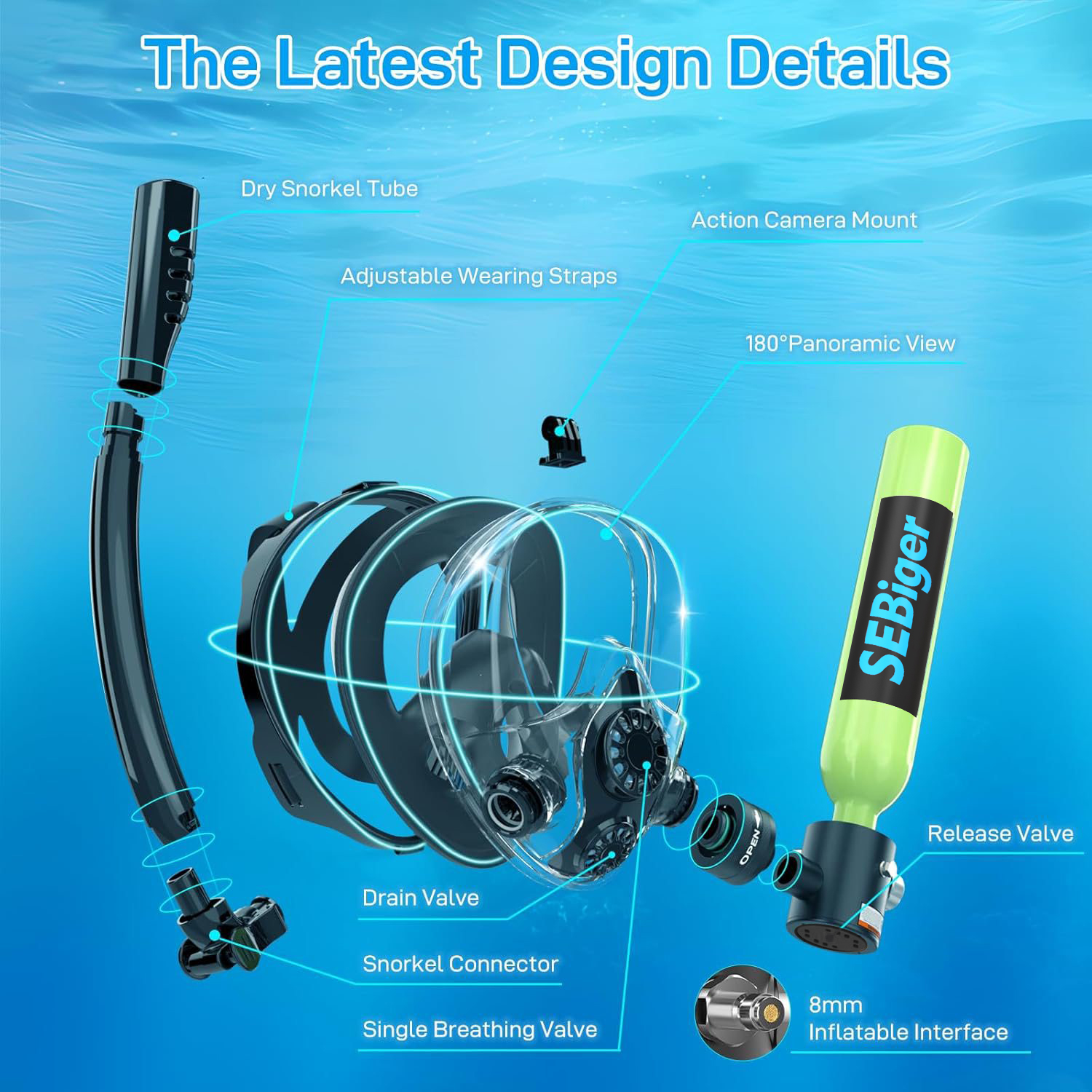 SEBIger 0.5L Diving diving tan - Aquatic Diving avis et prix