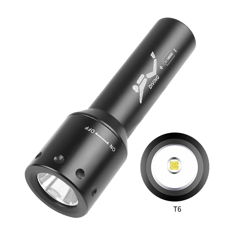 New T6 LED Diving Torch Long-R - Aquatic Diving avis et prix