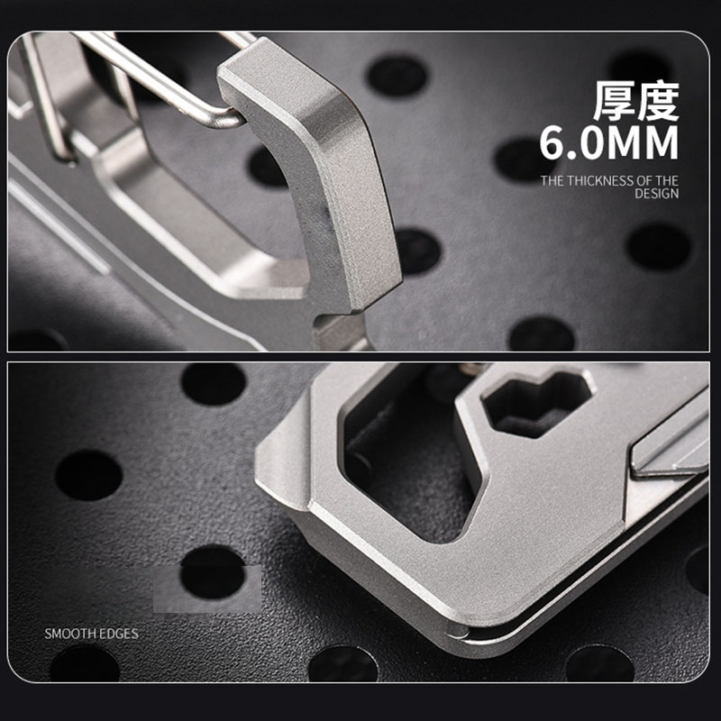 Aluminum Alloy Key Chain Detac - Dive Knife Titanium avis et prix